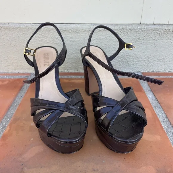 Schutz Keefa Brown Heels - Picture 5 of 7